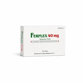 Ферплекс (Ferplex) — железа протеинсукцинилат 40 мг Fe³⁺, раствор, 20 × 15 мл